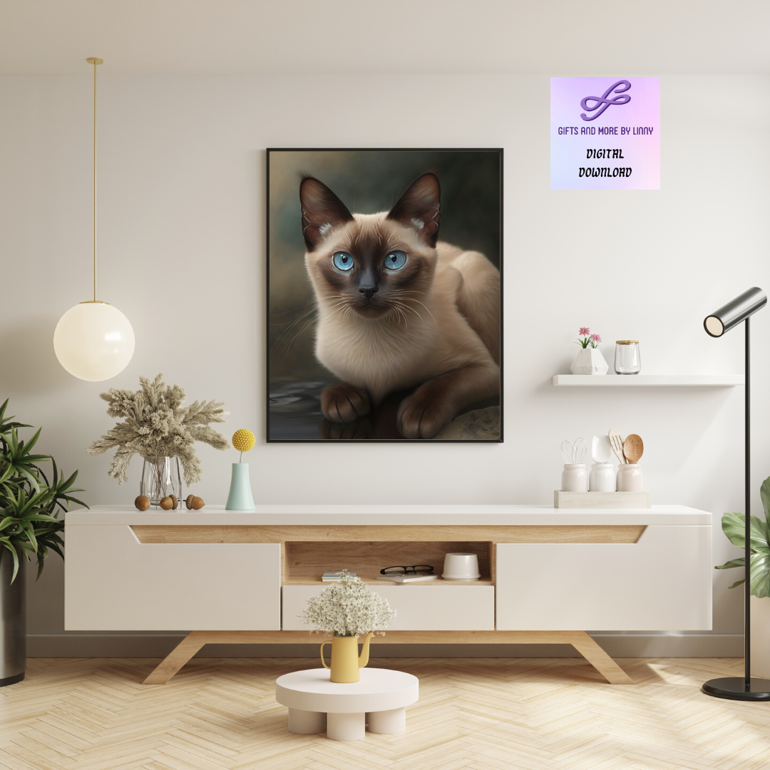 Angel, Siamese Cat Digital Download