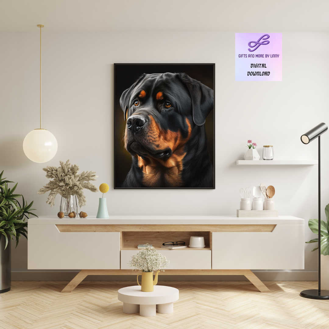 Lucy, Rottweiler Dog Digital Download
