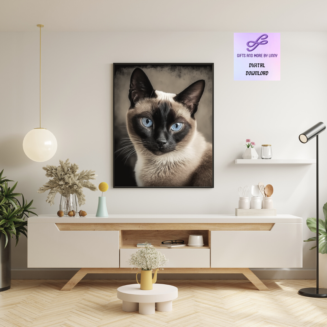 Misty, Siamese Cat Digital Download