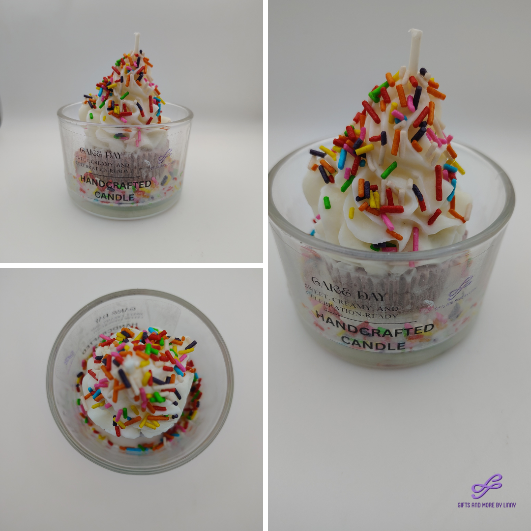 Cake Day Handcrafted Candle 4oz Jar
