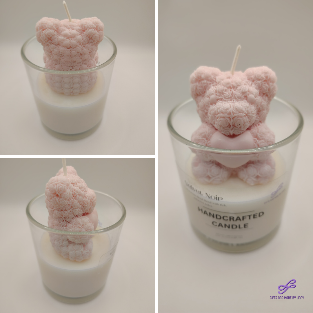 Bear Hugs & Love Handcrafted Candle 8oz Jar