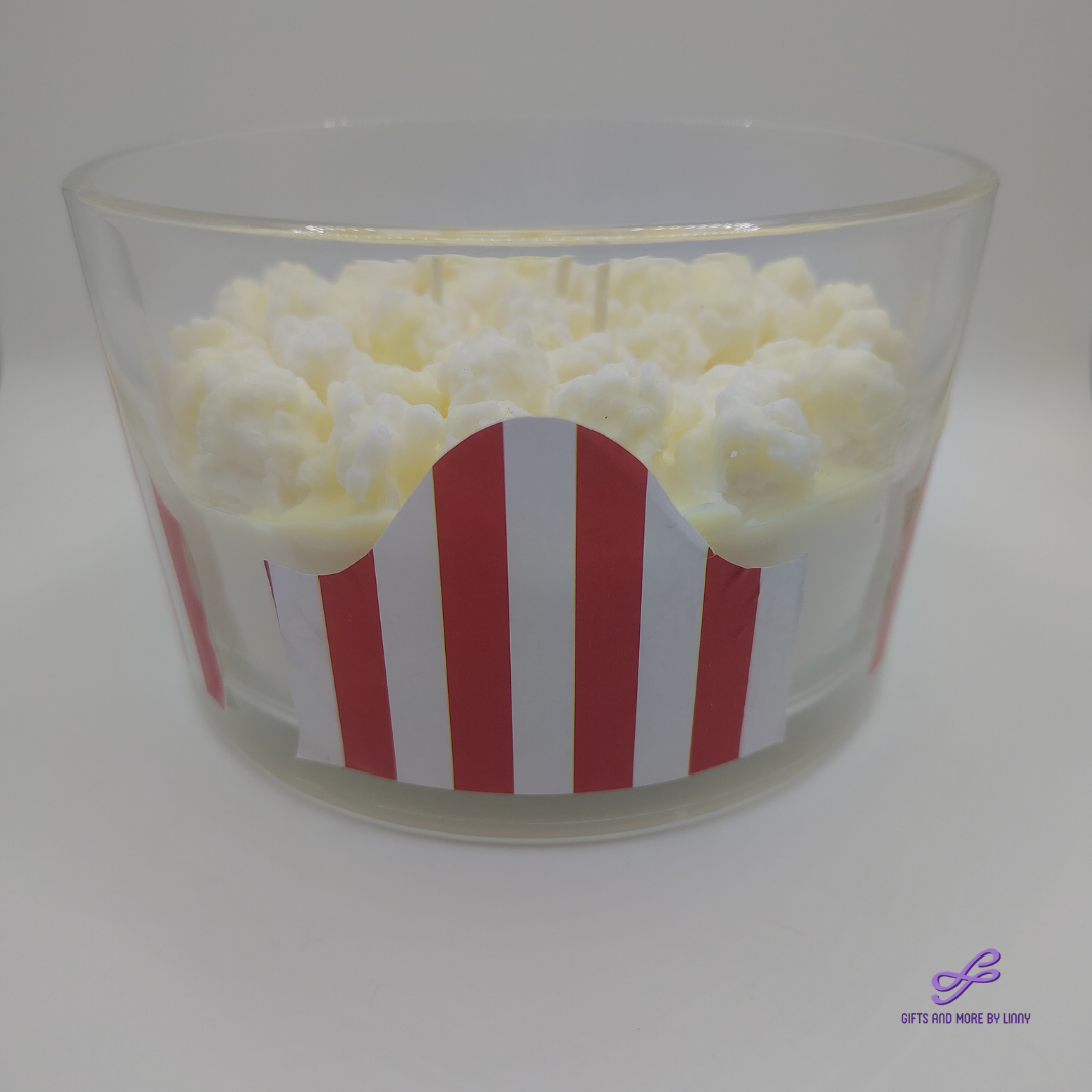 Movie Night Handcrafted Candle 24oz Jar