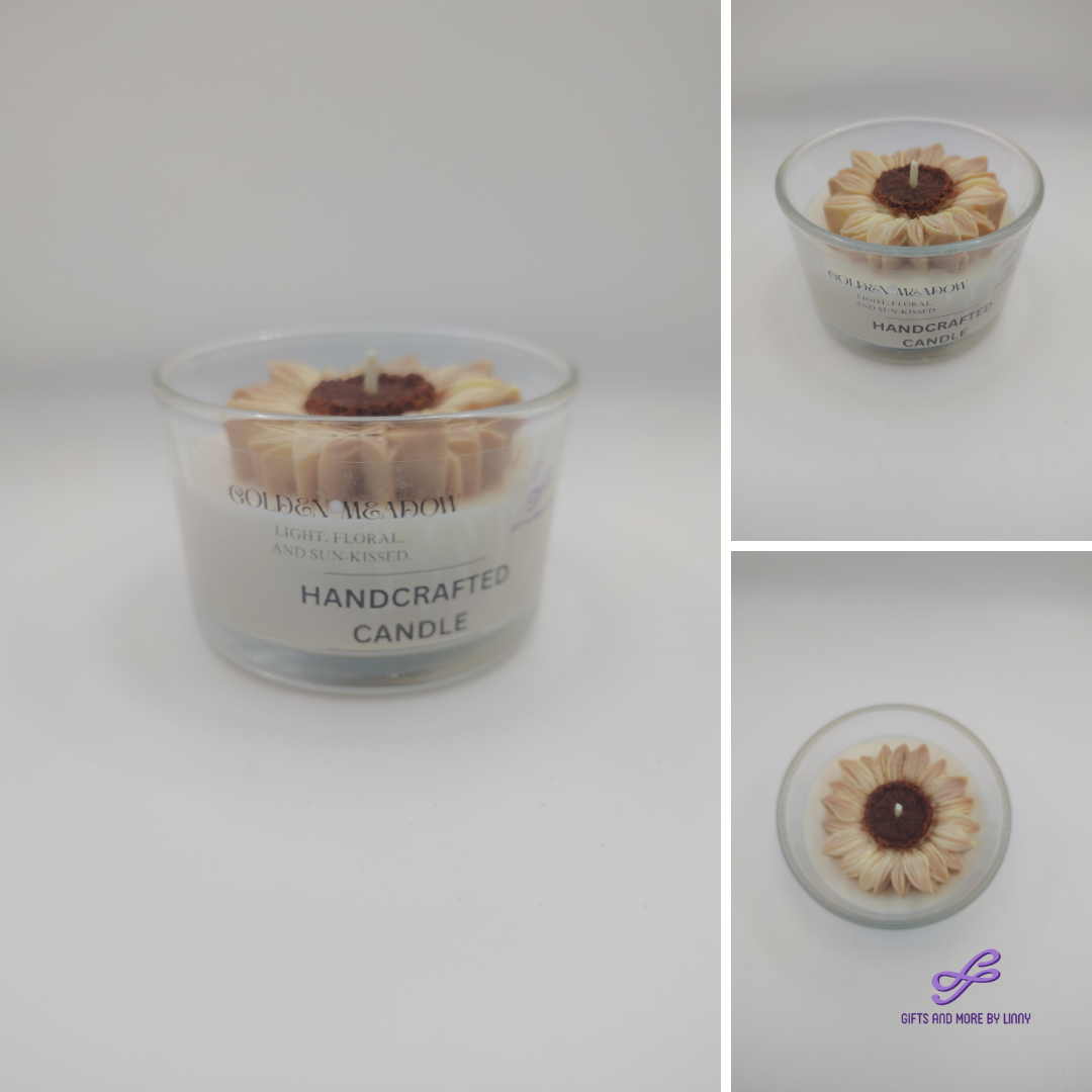 Sunny Bloom Handcrafted Candle 4oz Jar