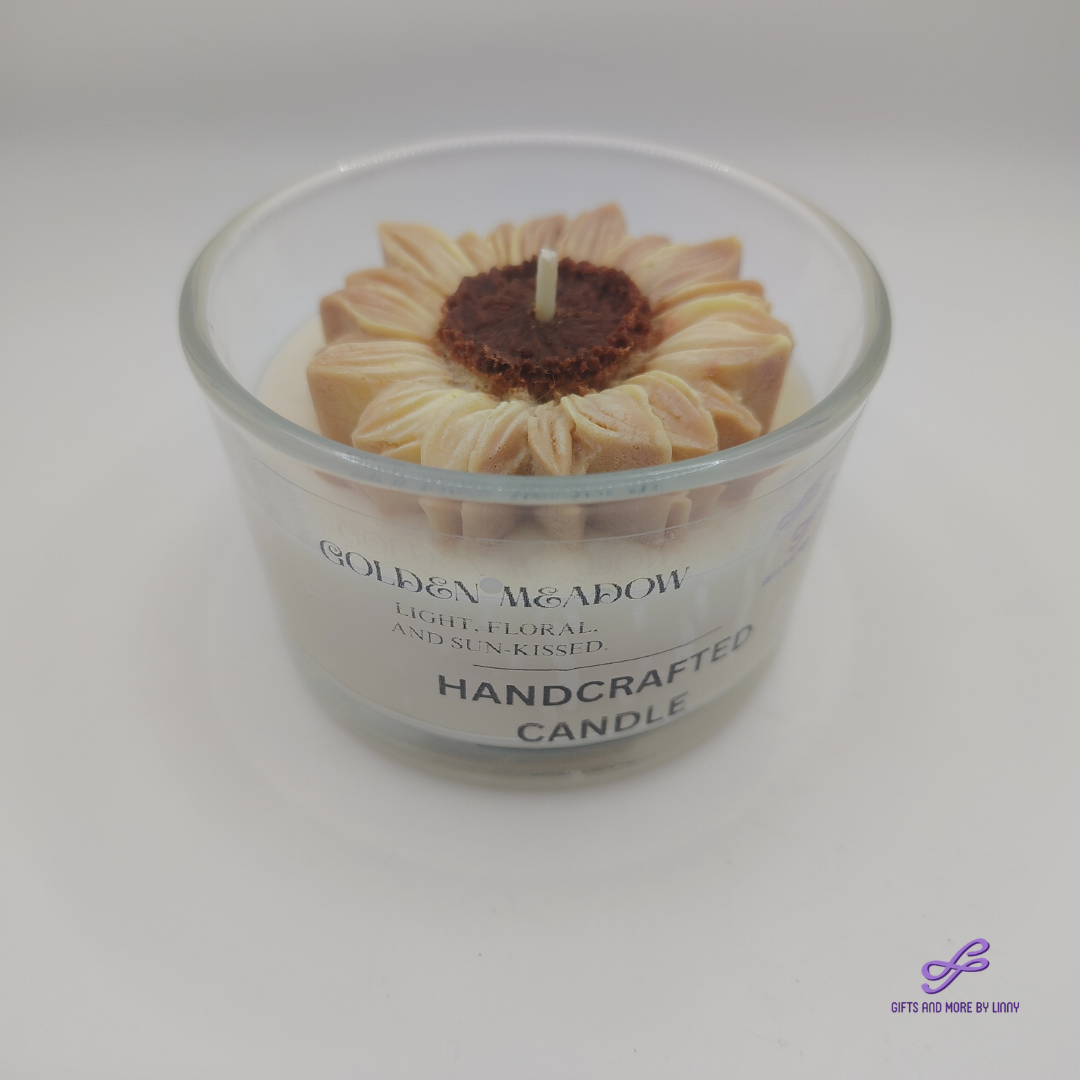 Sunny Bloom Handcrafted Candle 4oz Jar