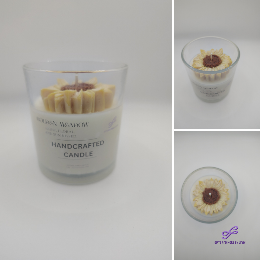 Sunny Bloom Handcrafted Candle 8oz Jar
