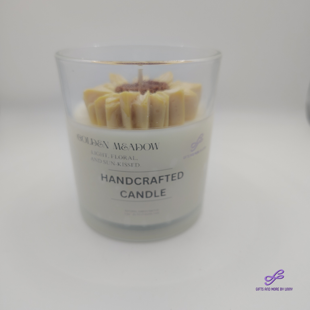 Sunny Bloom Handcrafted Candle 8oz Jar