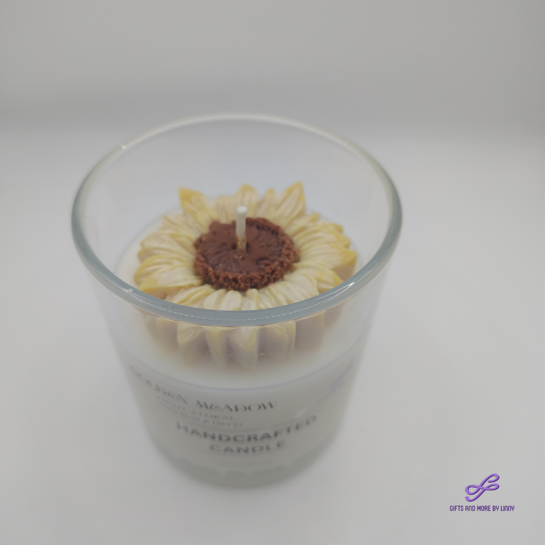 Sunny Bloom Handcrafted Candle 8oz Jar