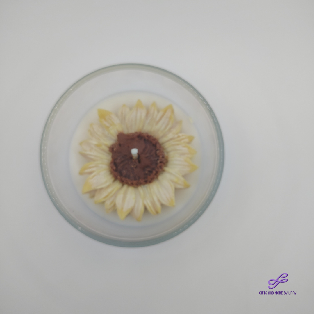 Sunny Bloom Handcrafted Candle 8oz Jar