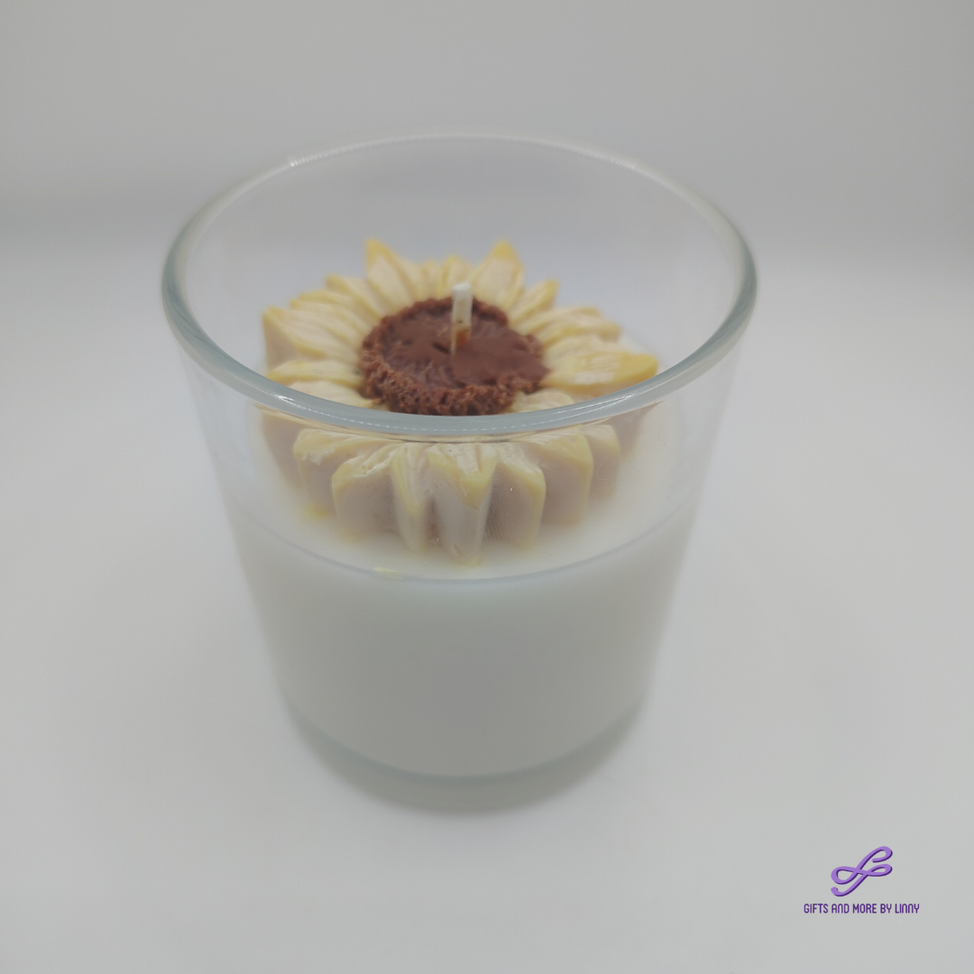 Sunny Bloom Handcrafted Candle 8oz Jar
