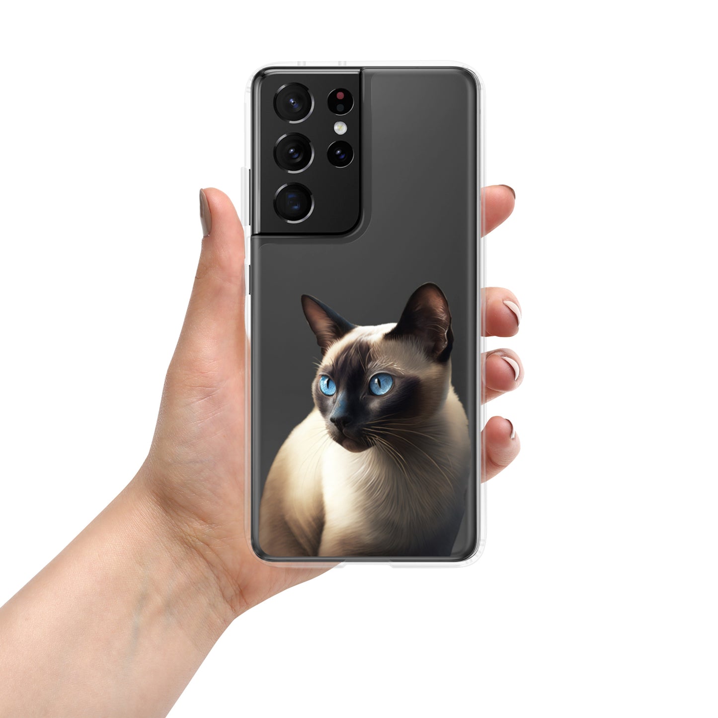 Ginger, Siamese Cat Clear Case for Samsung®