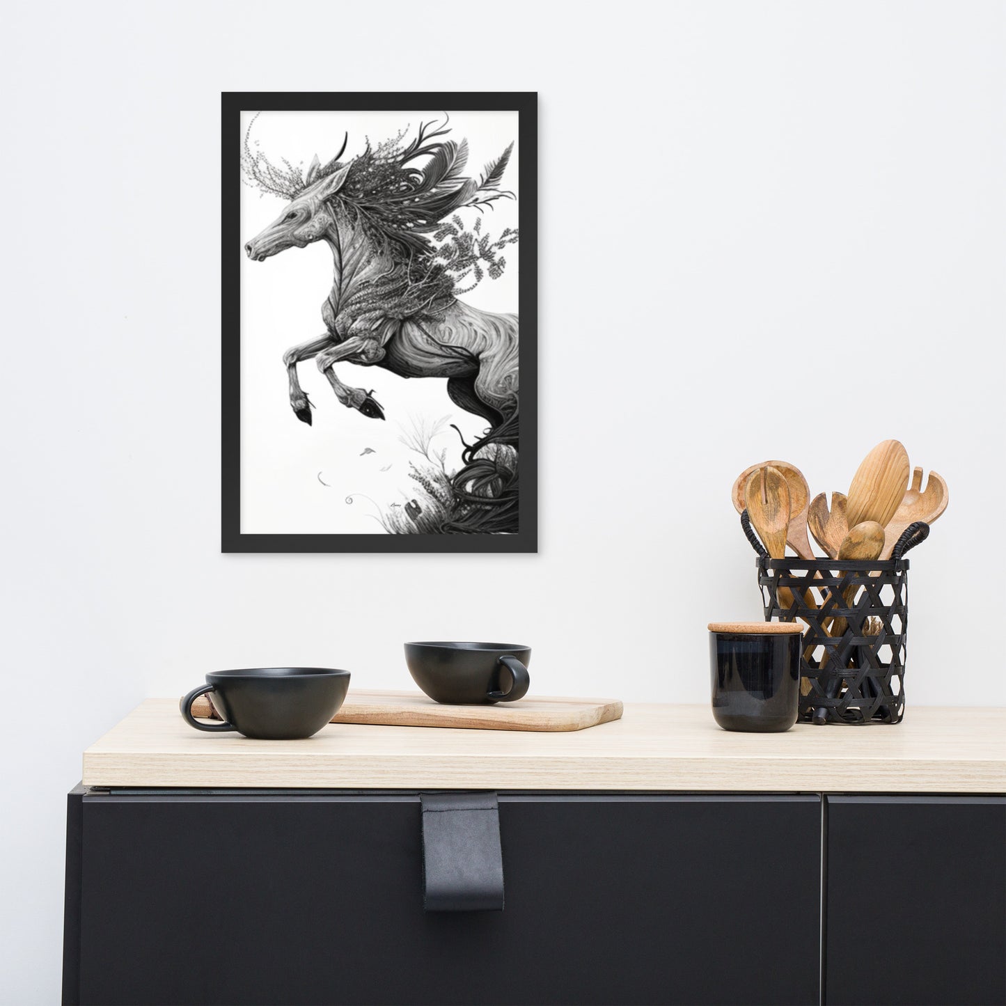 Seraphina Mystical Creature Framed poster