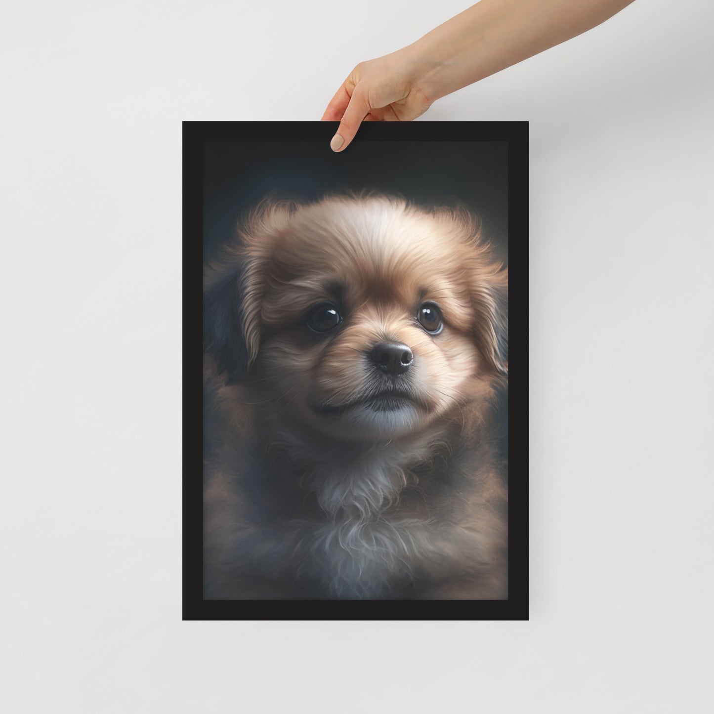 Sadie, Puppy Framed poster