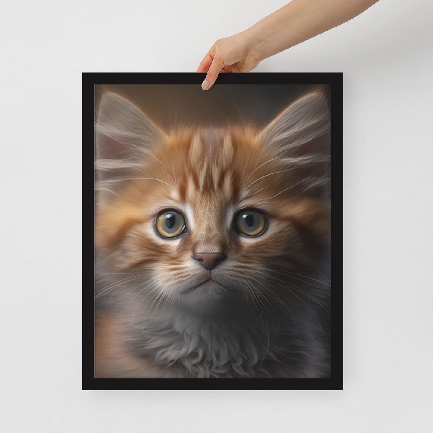 Luna, Kitten Framed poster