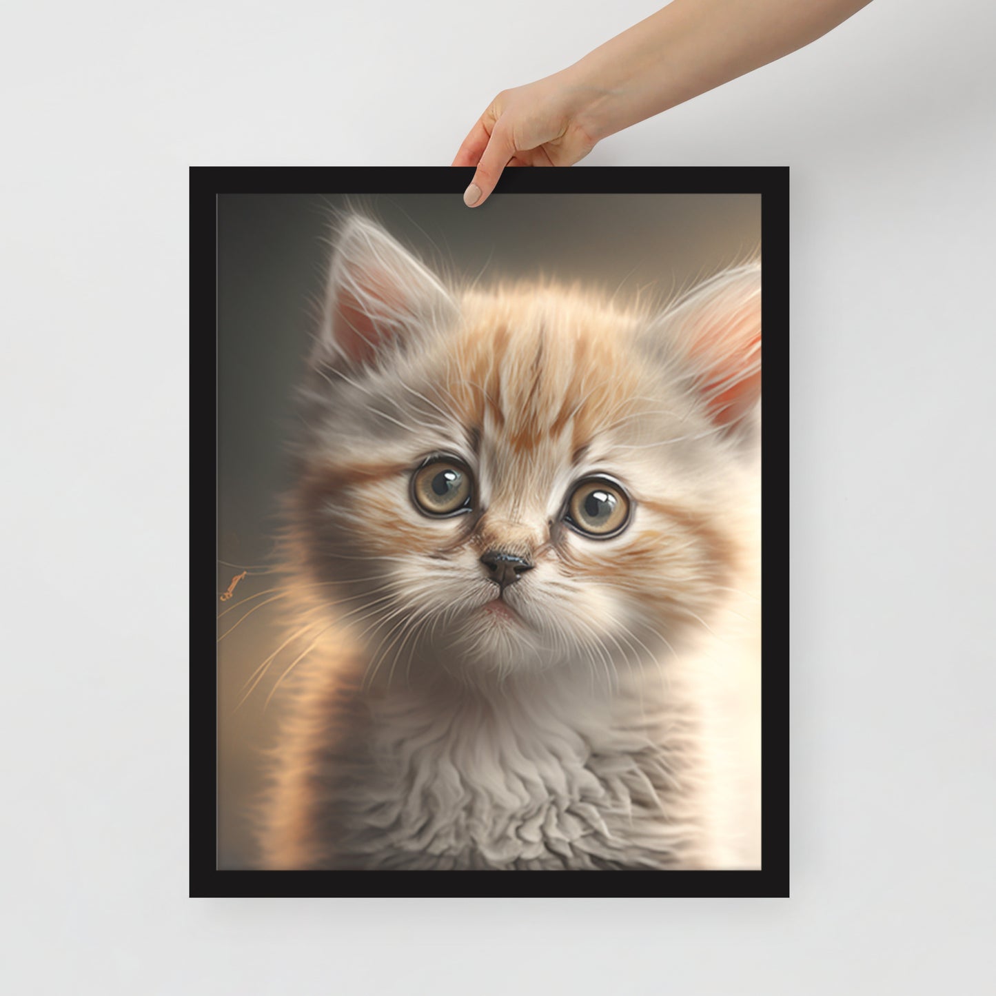 Cleo, Kitten Framed Poster