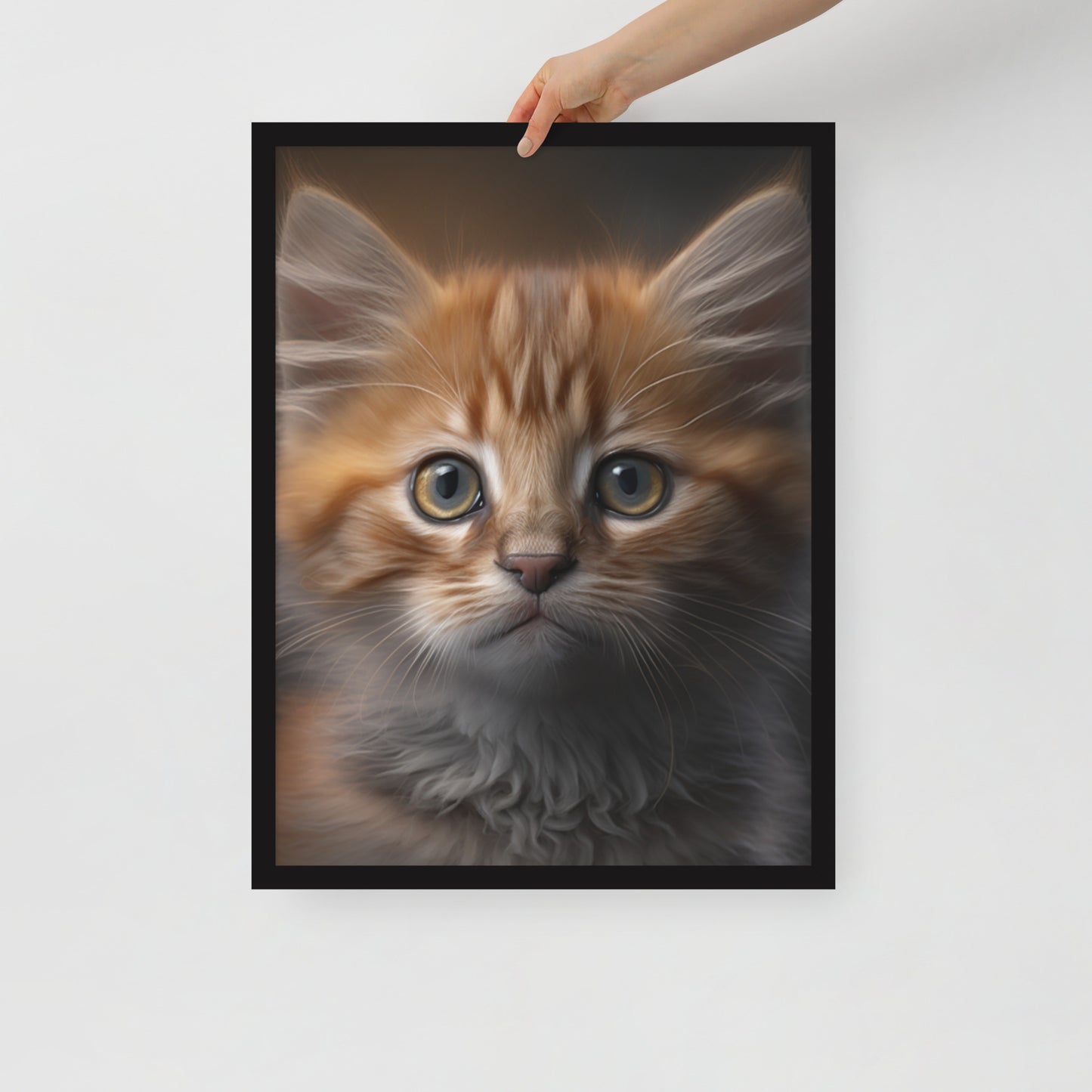Luna, Kitten Framed poster