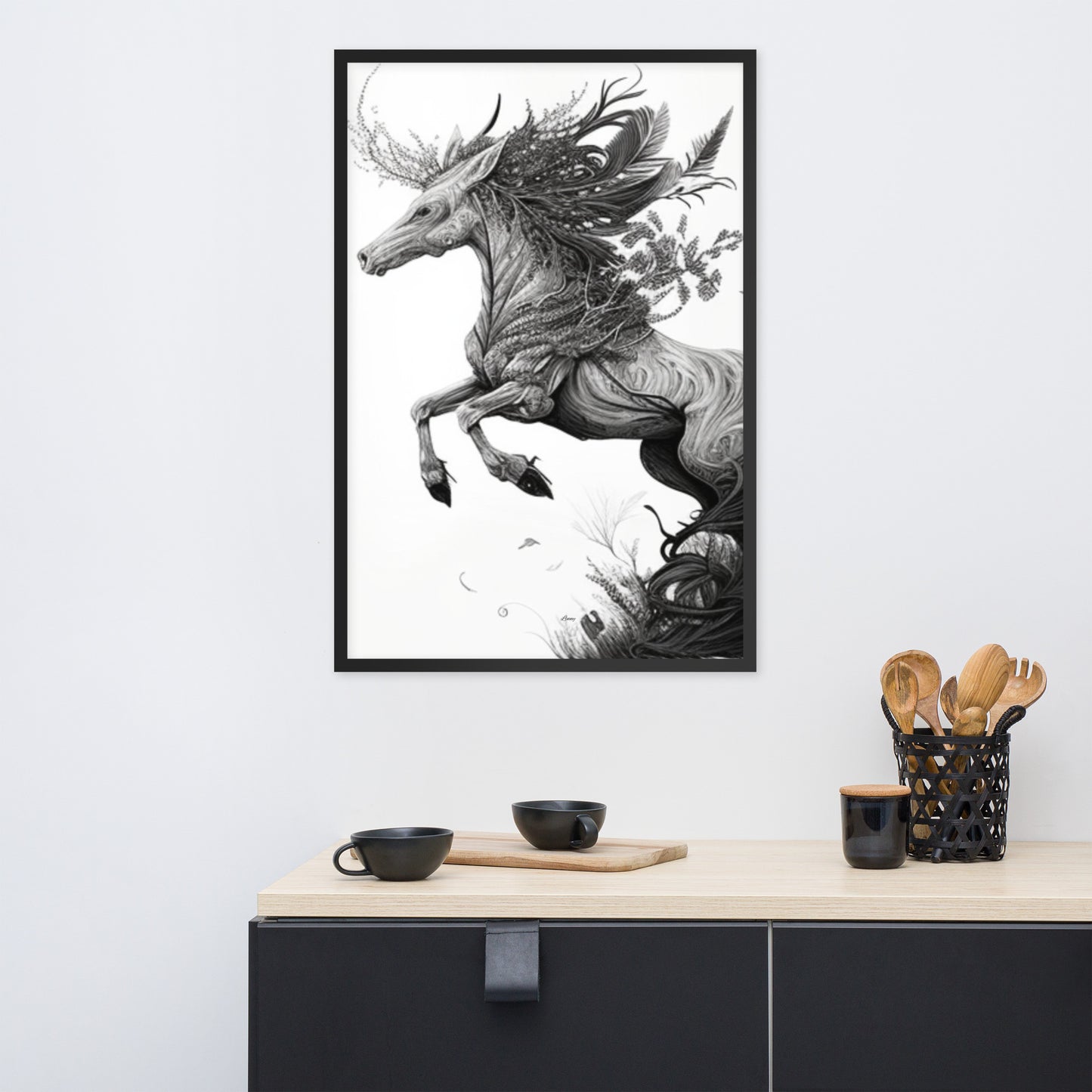 Seraphina Mystical Creature Framed poster