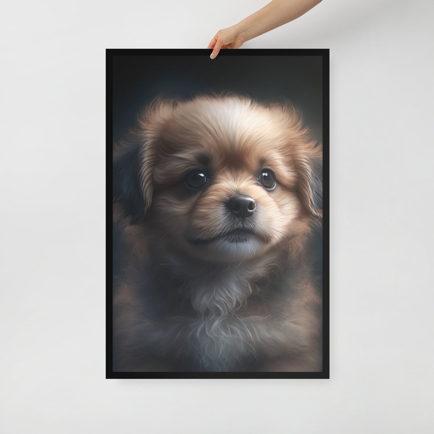 Sadie, Puppy Framed poster