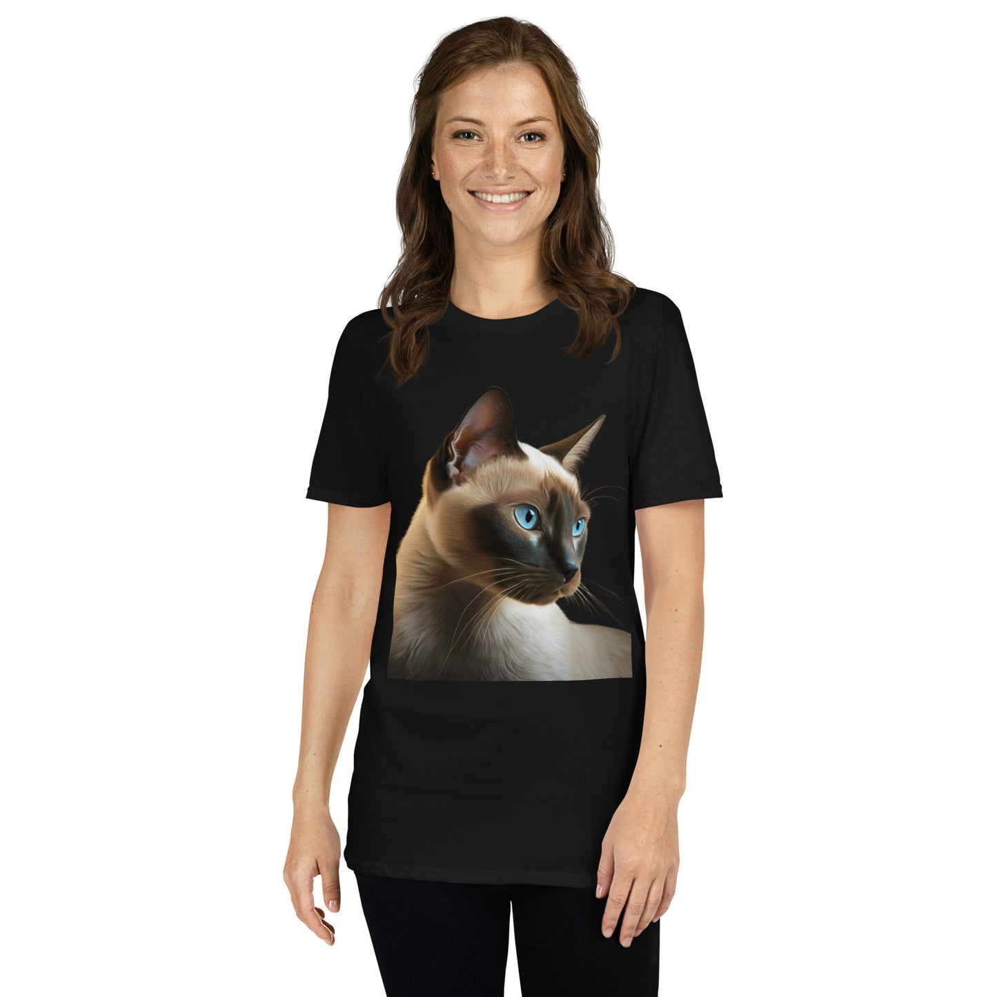 Milo, Siamese Cat Short-Sleeve Unisex T-Shirt