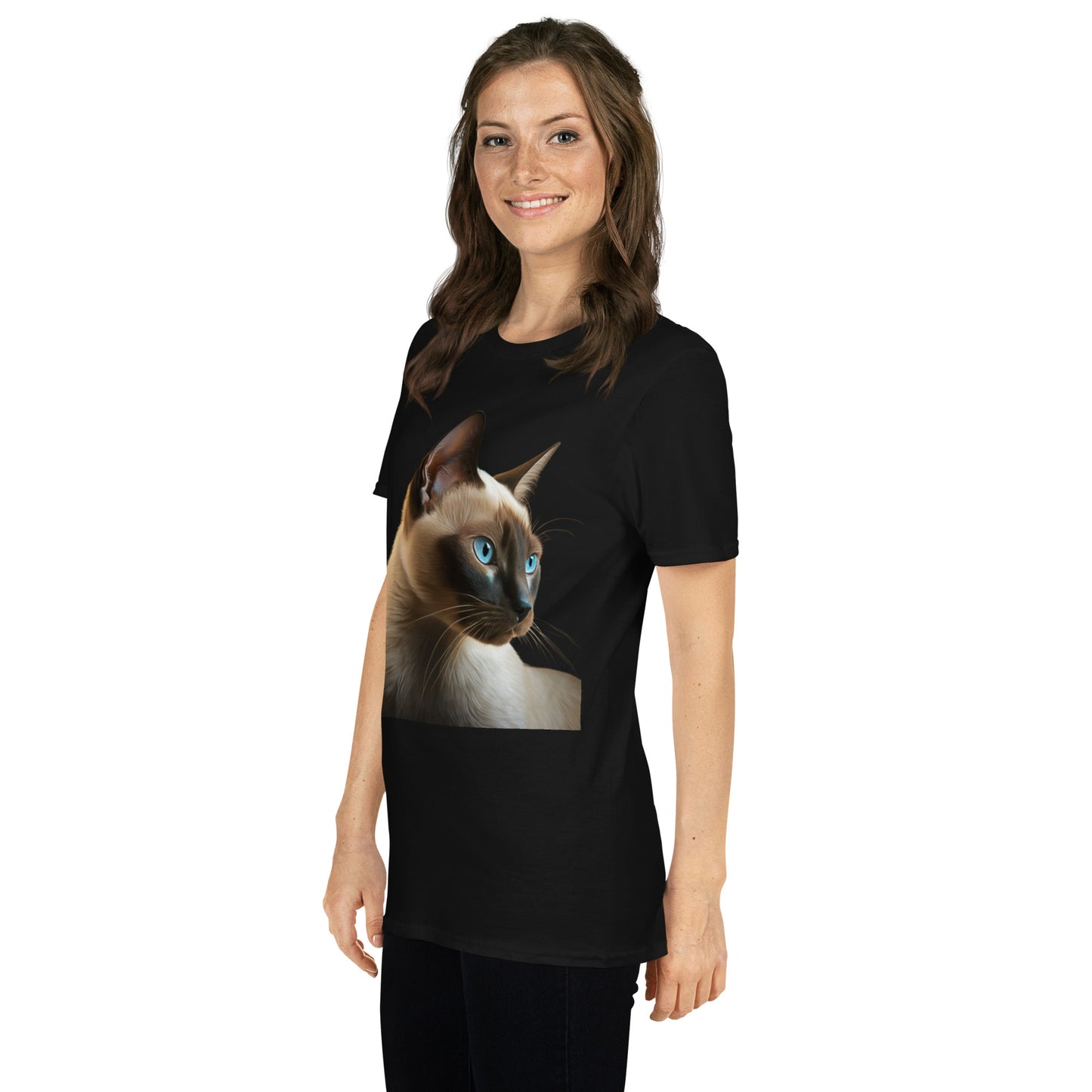 Milo, Siamese Cat Short-Sleeve Unisex T-Shirt