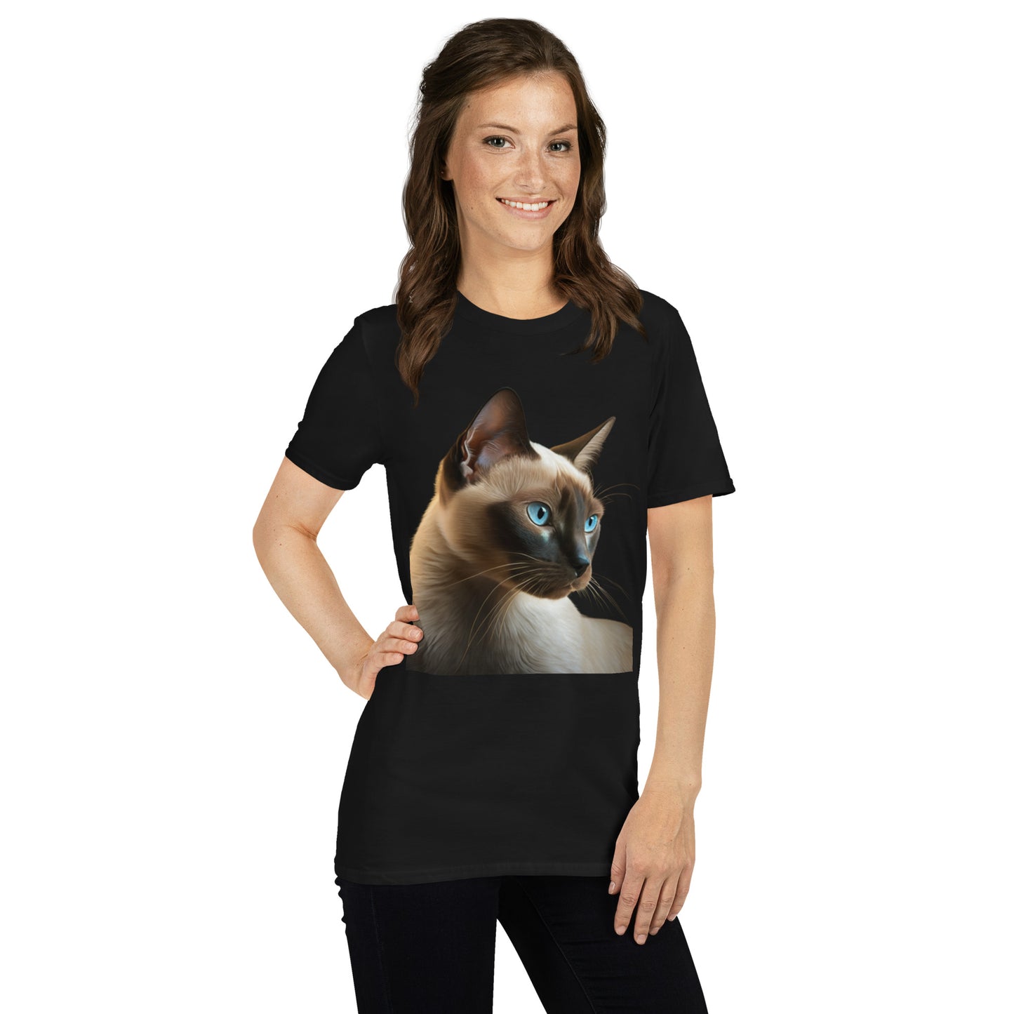 Milo, Siamese Cat Short-Sleeve Unisex T-Shirt
