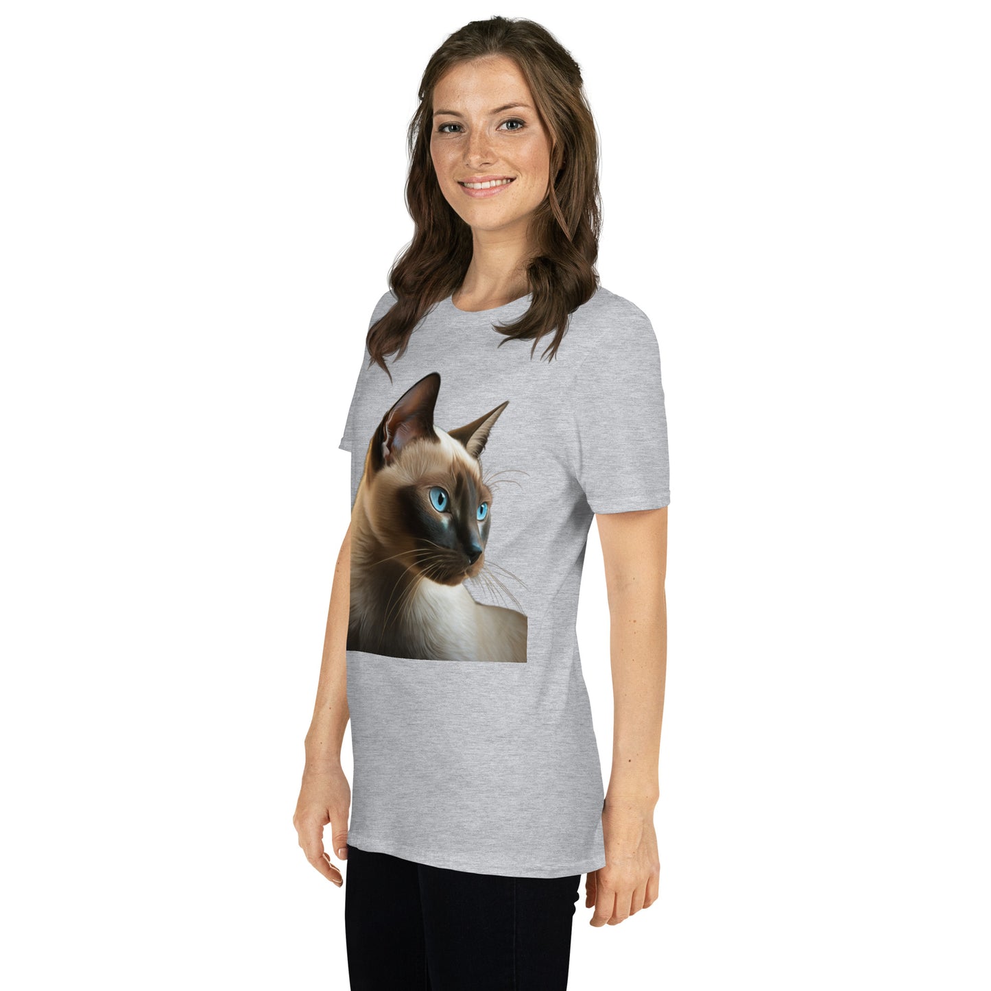 Milo, Siamese Cat Short-Sleeve Unisex T-Shirt