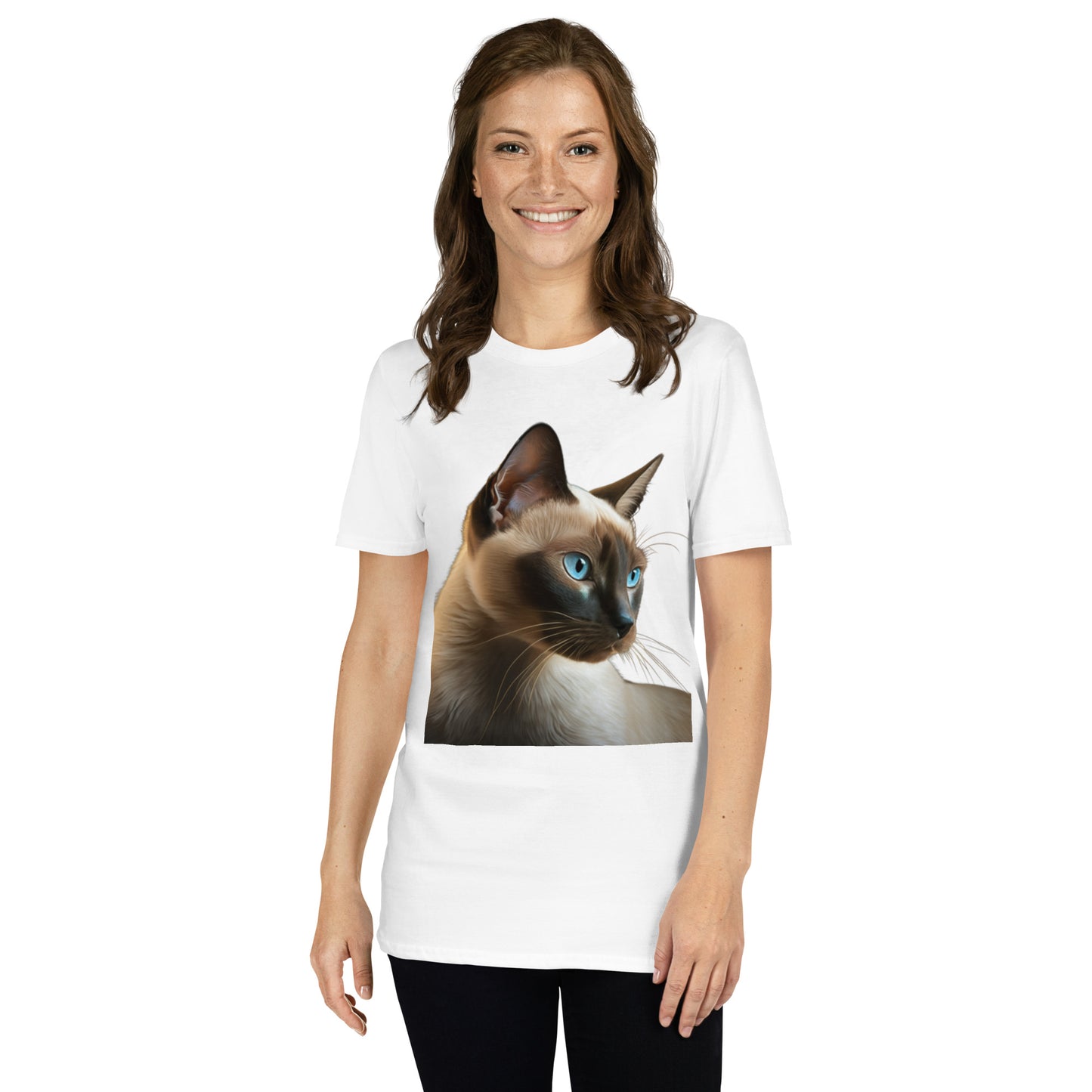 Milo, Siamese Cat Short-Sleeve Unisex T-Shirt