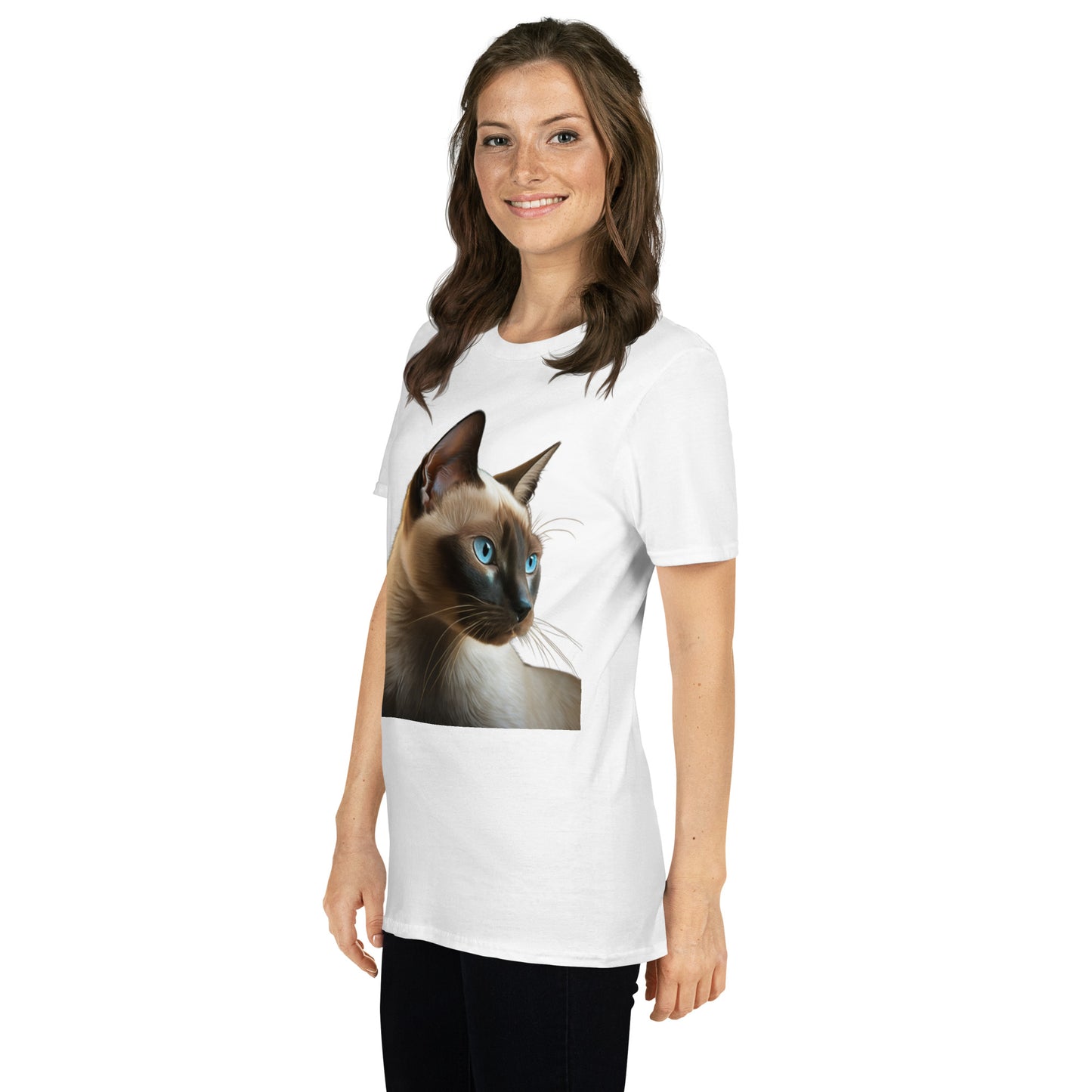 Milo, Siamese Cat Short-Sleeve Unisex T-Shirt