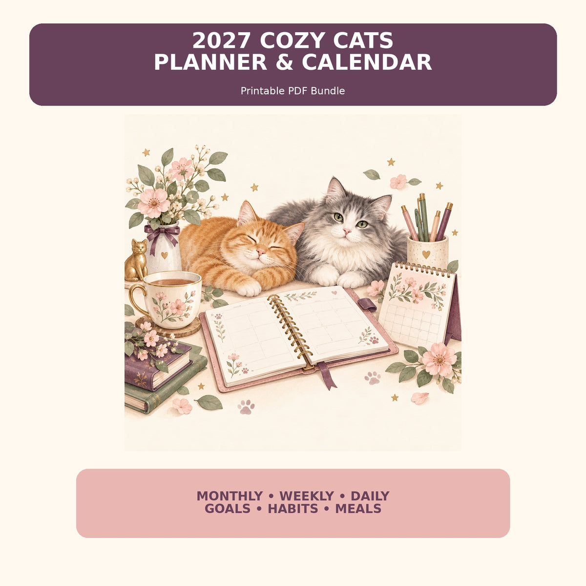 2027 Planner and Calendar Bundle