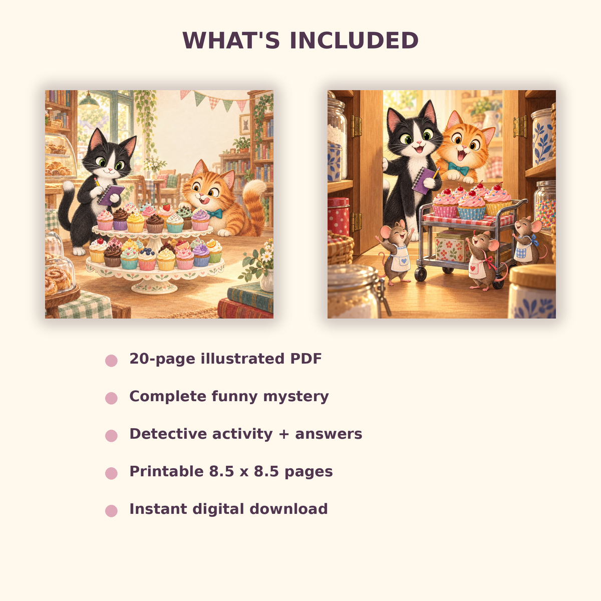 Whiskers & Wonders: Moxie and Mittens in the Case of the Missing Cupcakes