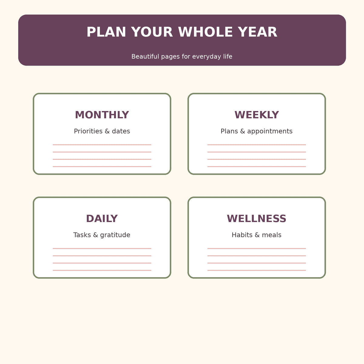 2027 Planner and Calendar Bundle