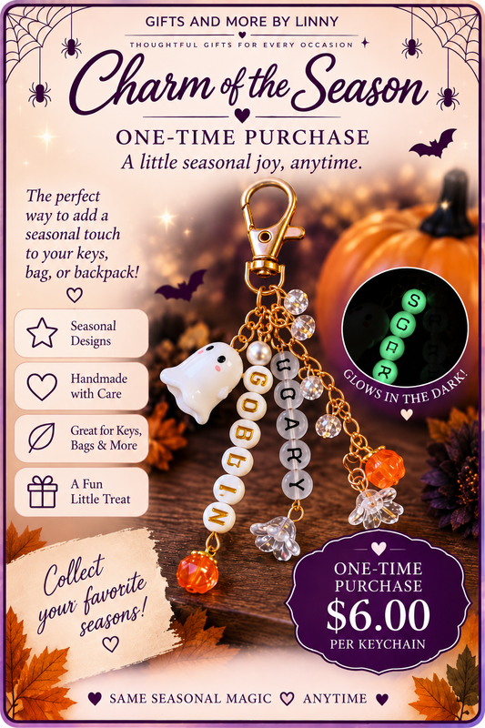 🔑 Monthly Themed Keychain — One-Time Purchase