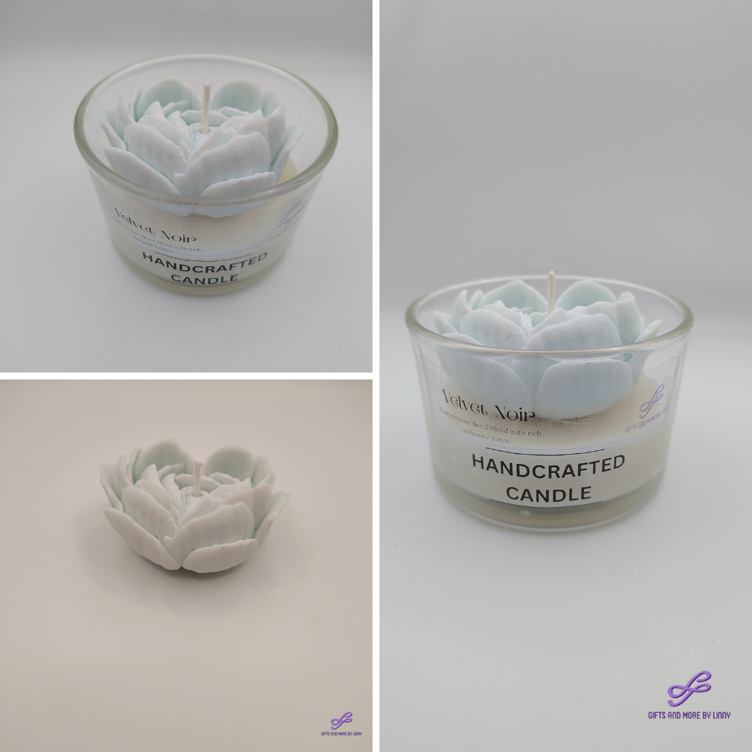 Rose Heart Glow Handcrafted Candle 4oz Jar - Calm Embrace