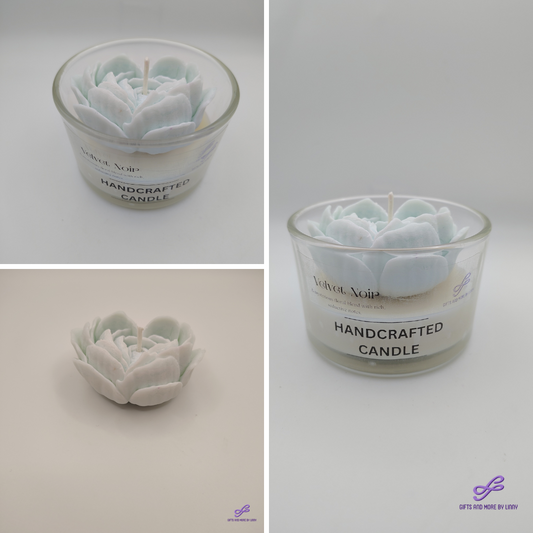 Rose Heart Glow Handcrafted Candle 4oz Jar - Calm Embrace