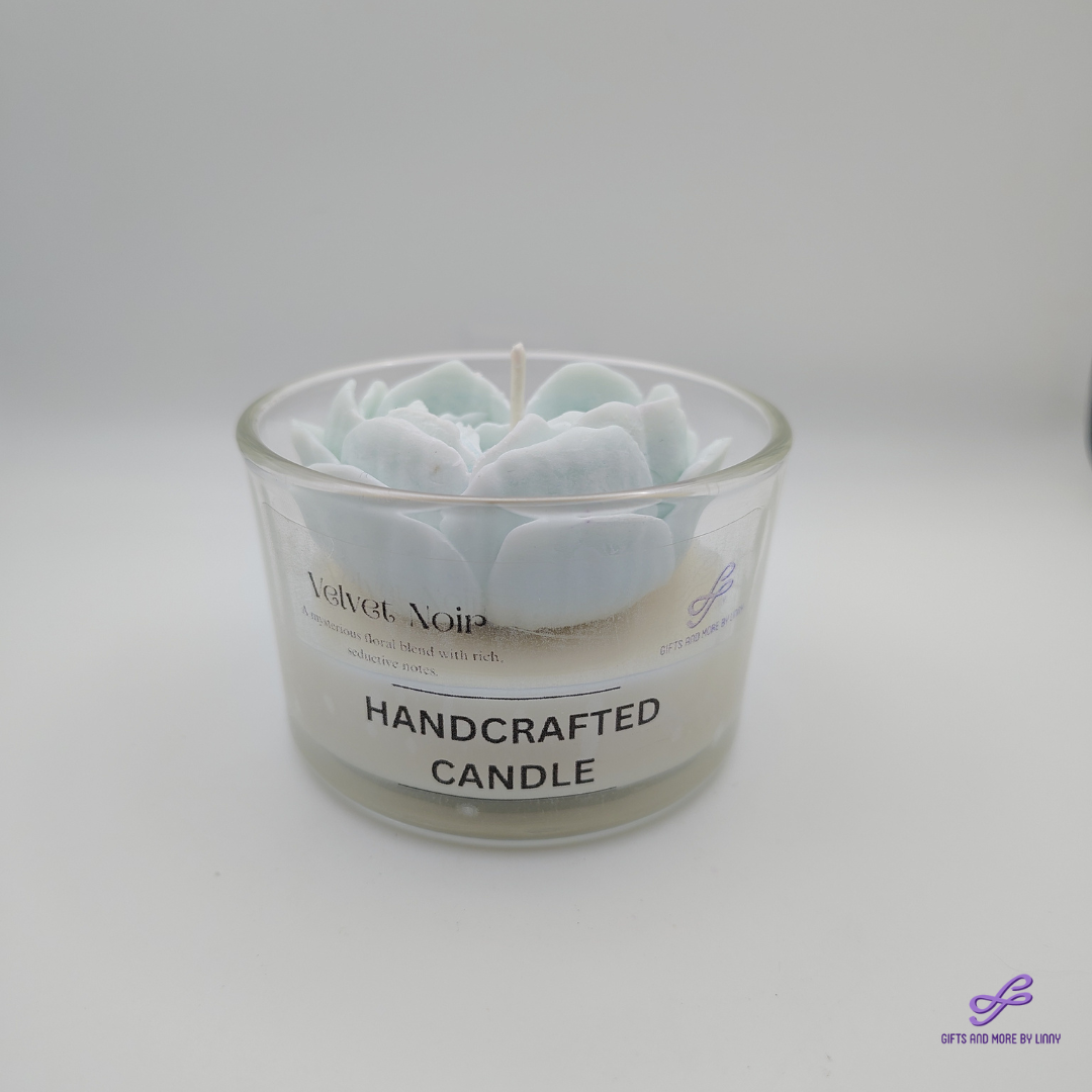 Rose Heart Glow Handcrafted Candle 4oz Jar