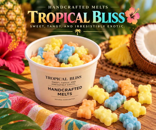 Tropical Bliss Teddy Bear Wax Melts – 80g