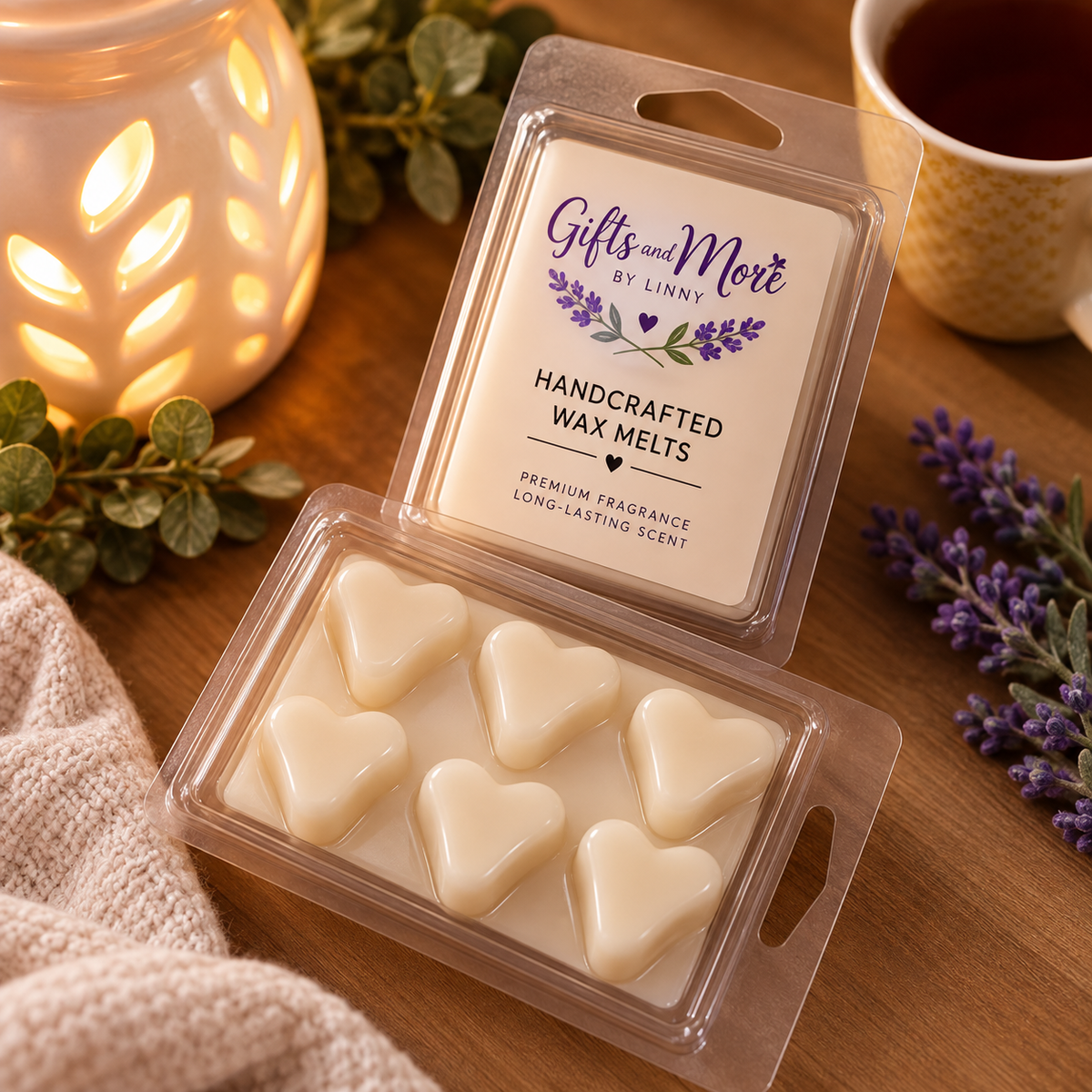 Handcrafted Heart Wax Melts – Choose Your Scent 💜