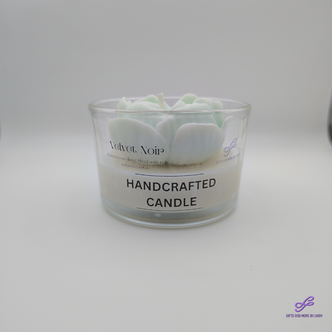 Rose Heart Glow Handcrafted Candle 4oz Jar