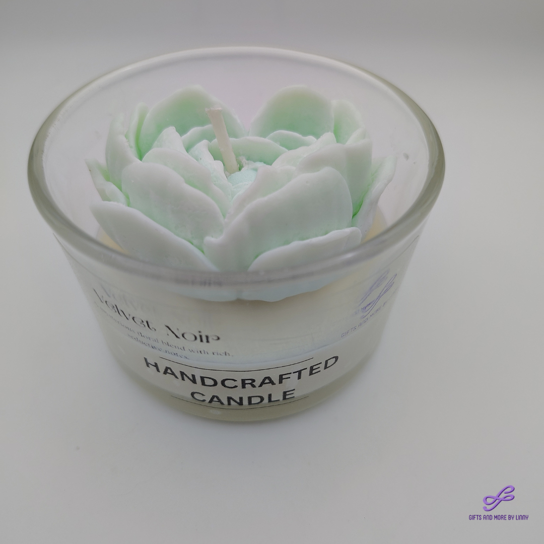Rose Heart Glow Handcrafted Candle 4oz Jar - Peaceful Heart