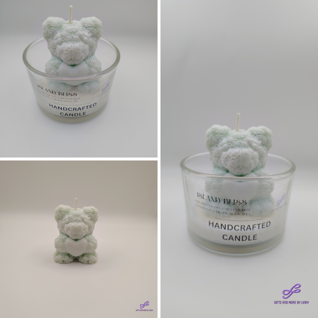 Bear Hugs & Love Handcrafted Candle 4oz Jar - Peaceful Heart