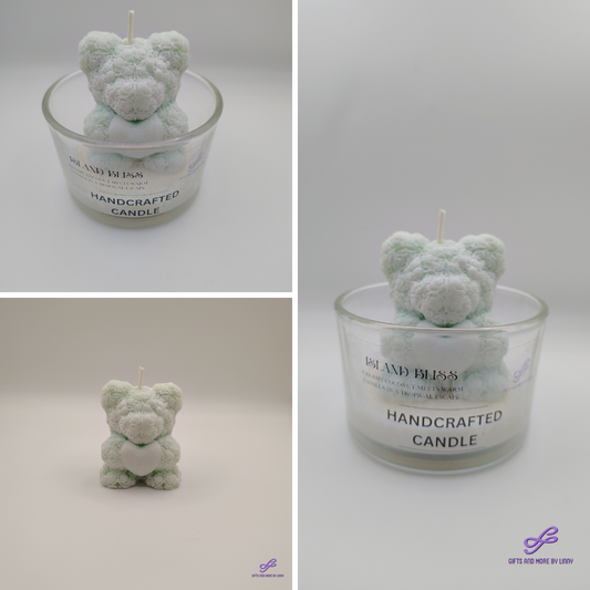 Bear Hugs & Love Handcrafted Candle 4oz Jar - Peaceful Heart