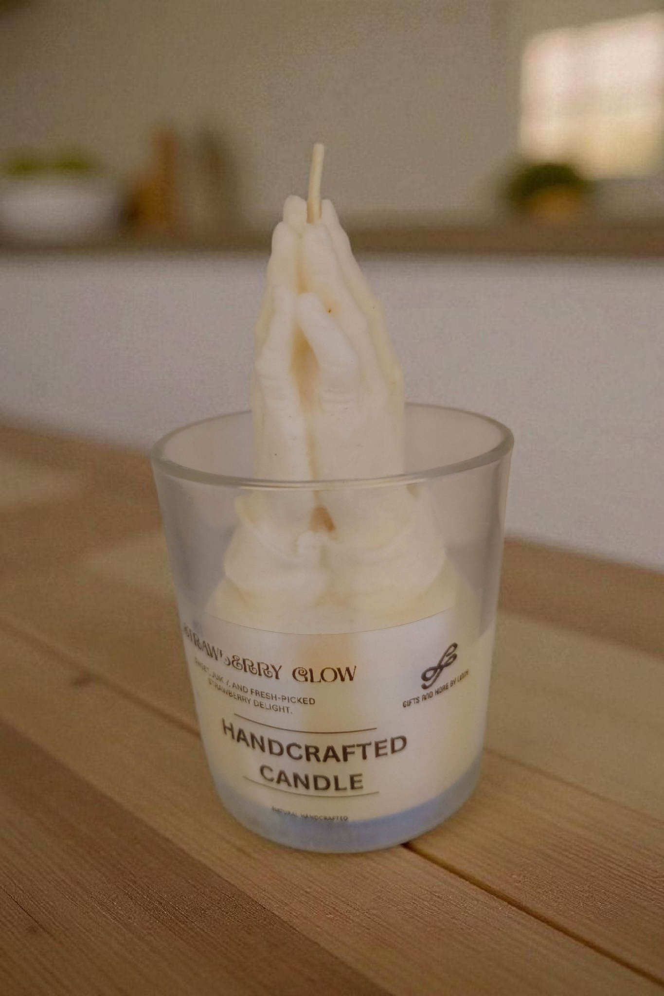 Radiant Glow Handcrafted Candle 8oz Jar