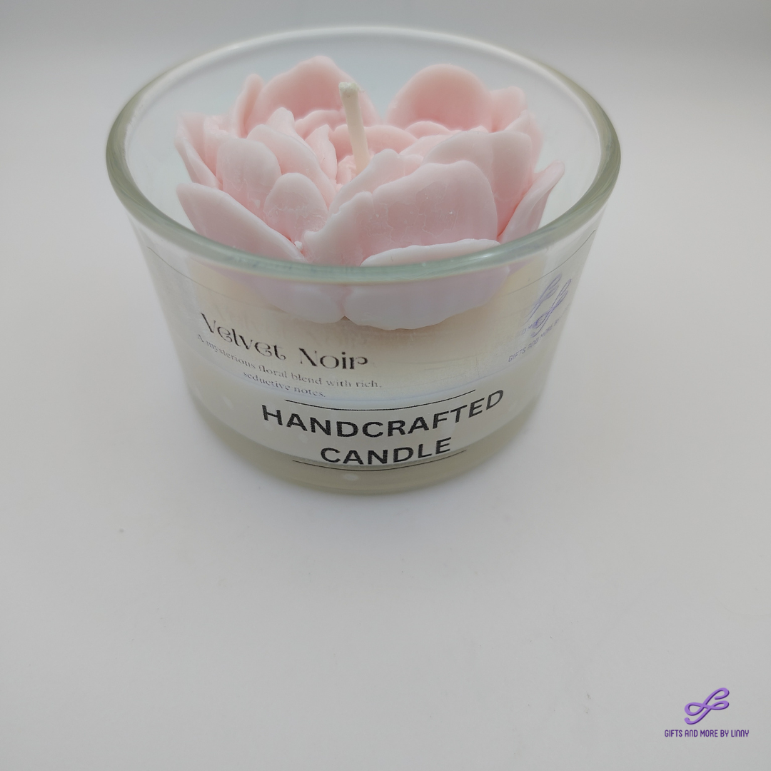 Rose Heart Glow Handcrafted Candle 4oz Jar - Sweet Affection