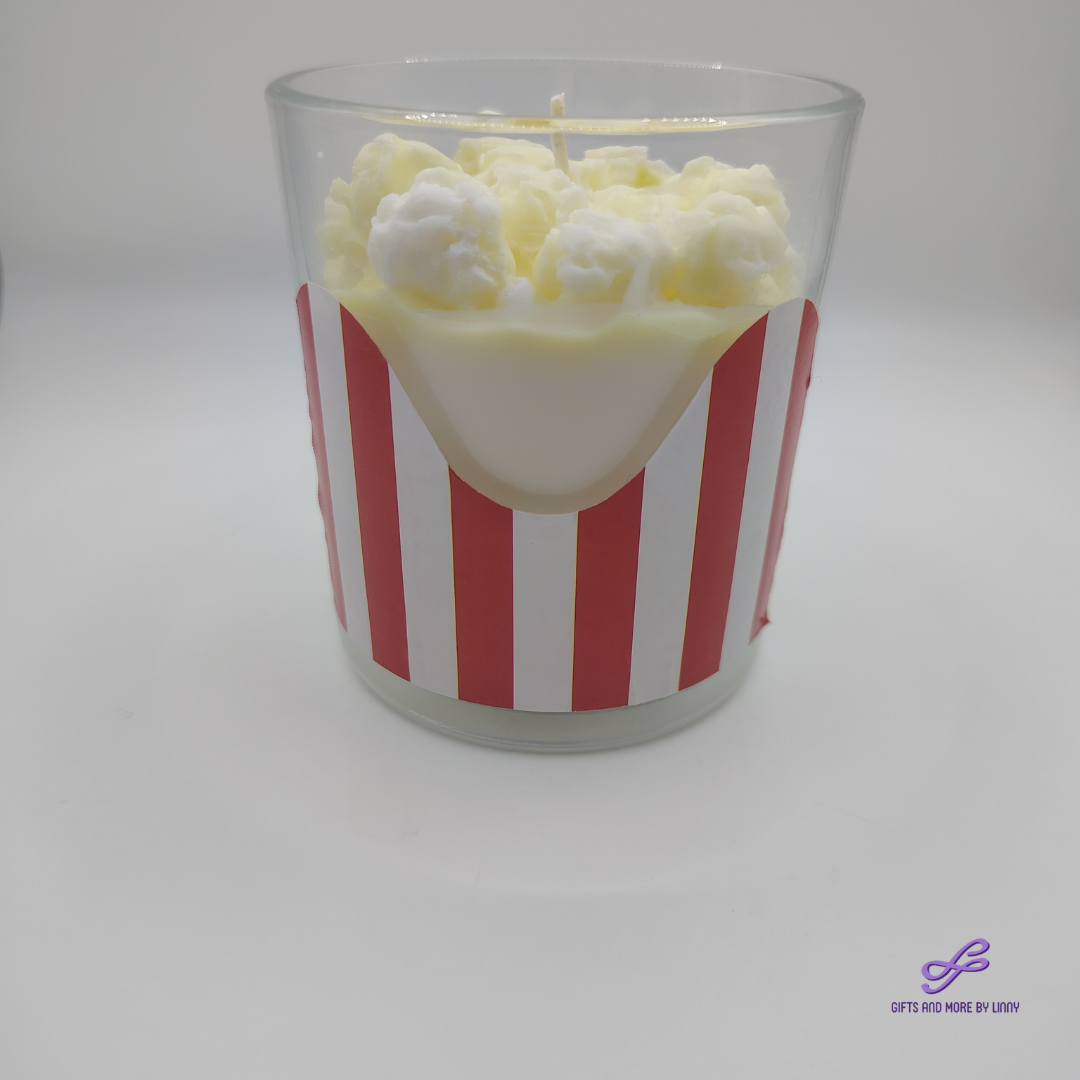 Movie Night Handcrafted Candle 8oz Jar