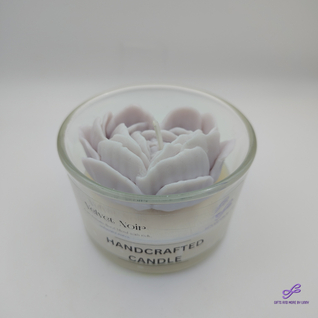 Rose Heart Glow Handcrafted Candle 4oz Jar - Lavender Love