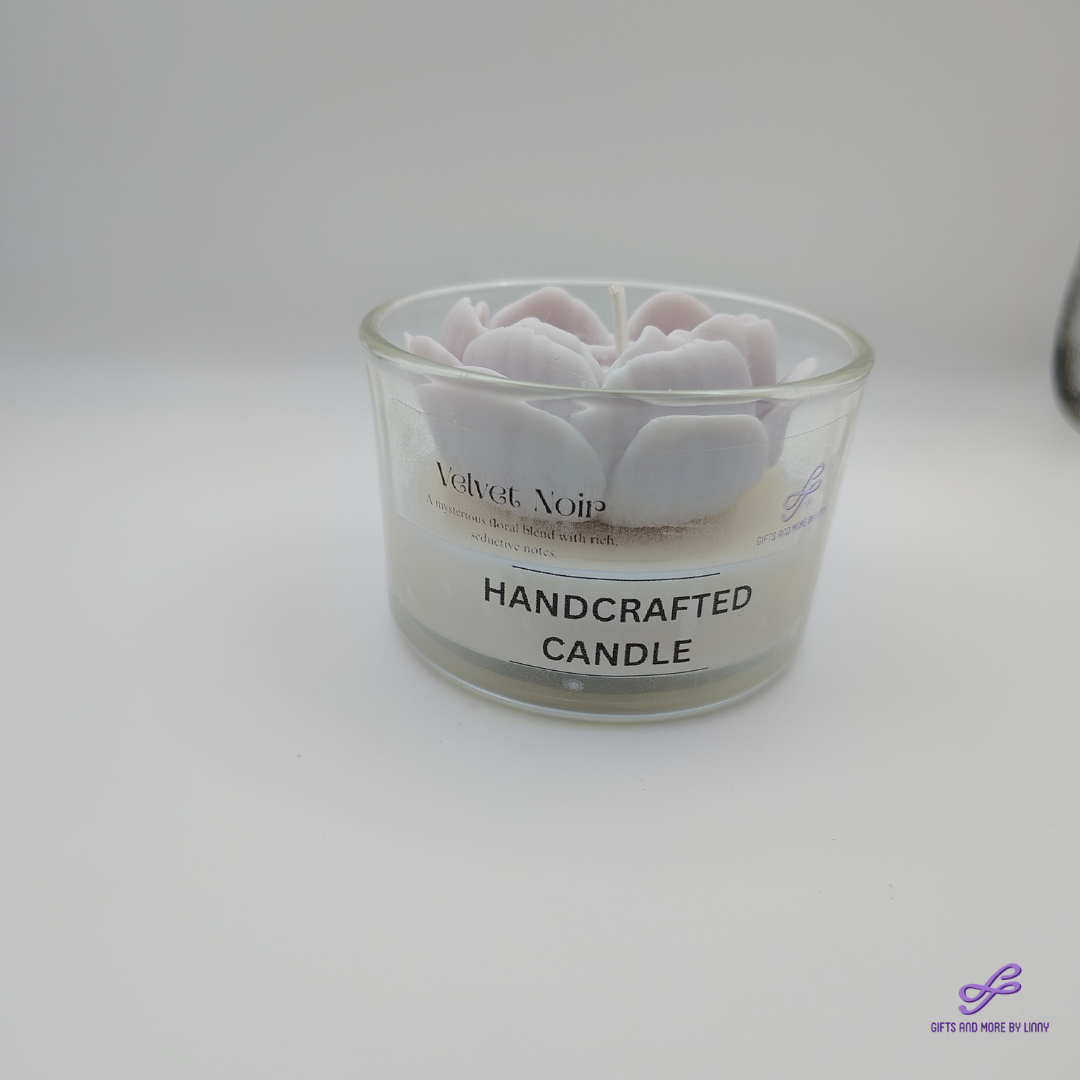 Rose Heart Glow Handcrafted Candle 4oz Jar