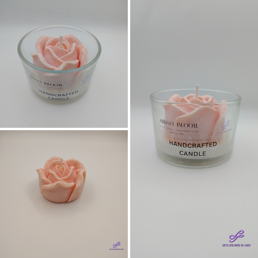 Timeless Rose Handcrafted Candle 4oz Jar - Blushing Heart
