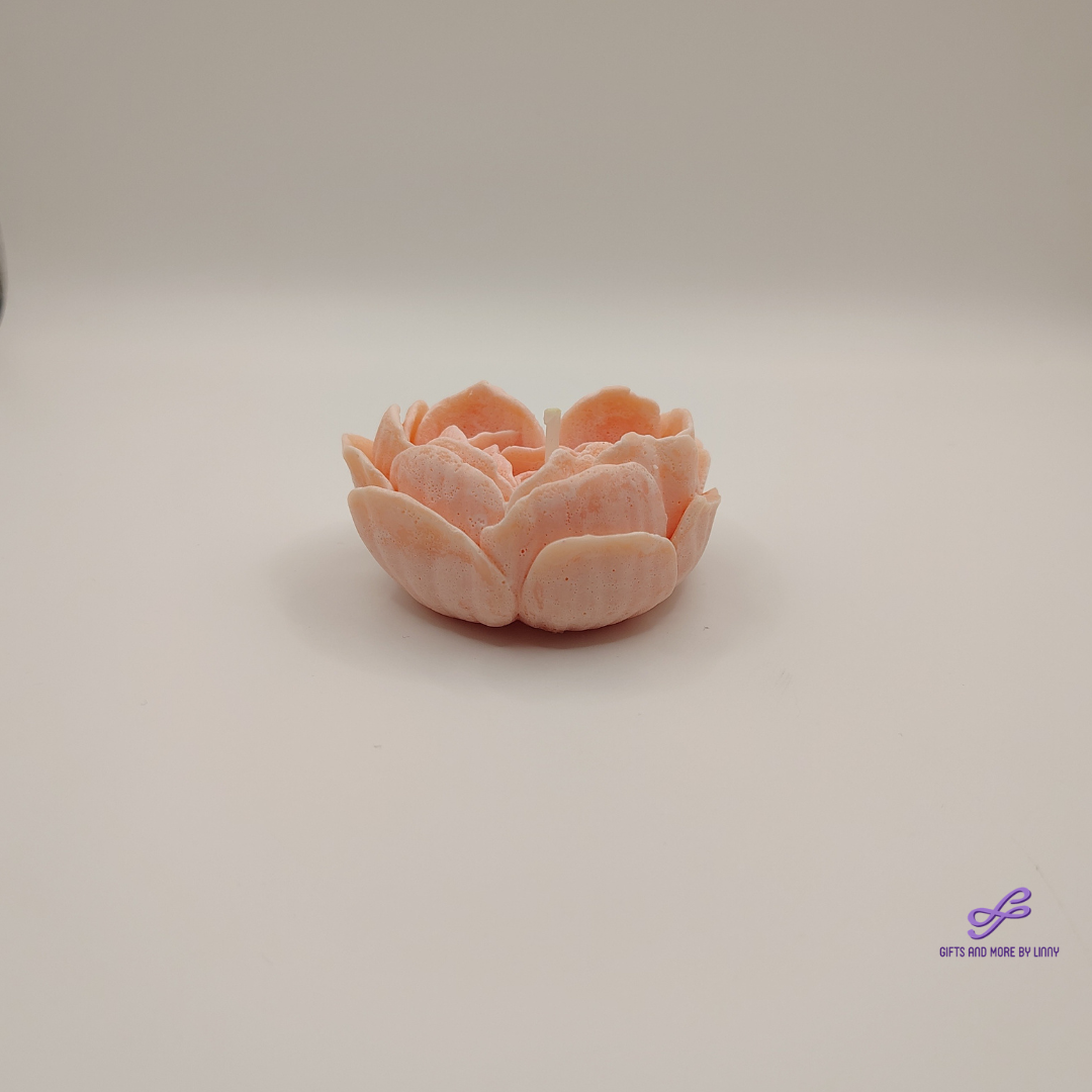 Rose Heart Glow Handcrafted Candle 4oz Jar - Blushing Heart