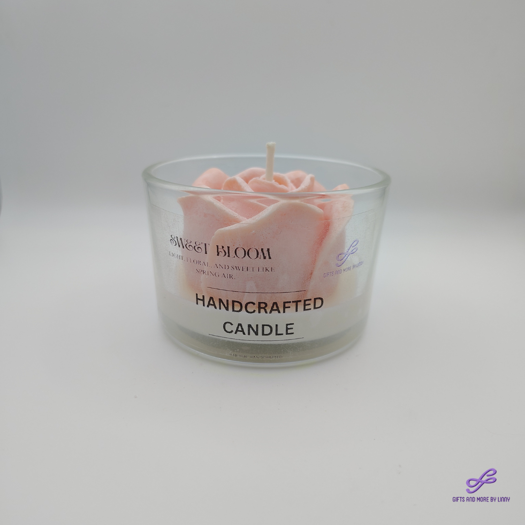Timeless Rose Handcrafted Candle 4oz Jar - Blushing Heart