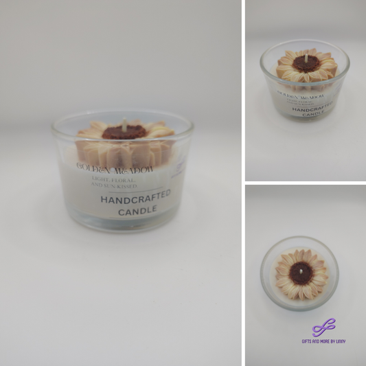Sunny Bloom Handcrafted Candle 4oz Jar