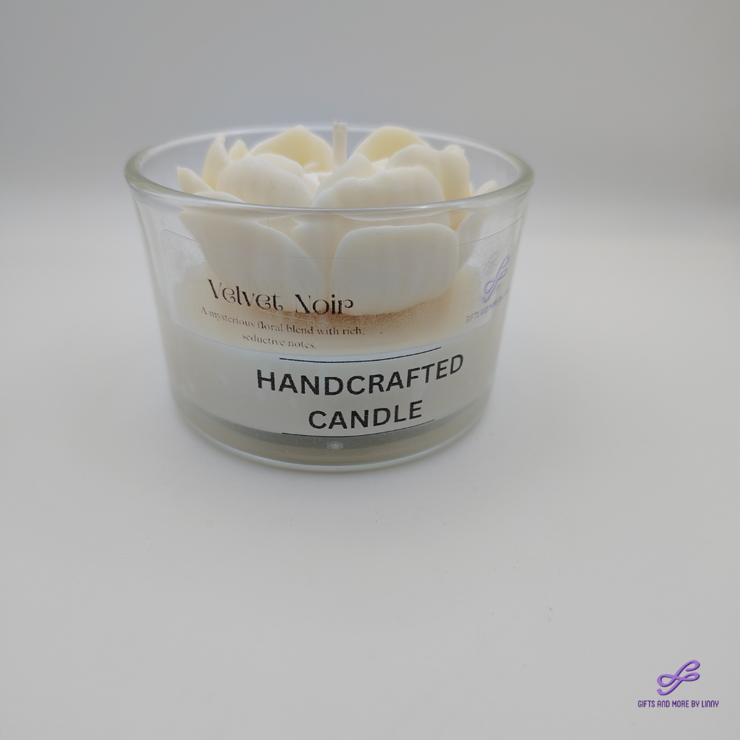 Rose Heart Glow Handcrafted Candle 4oz Jar